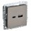 Розетка встраиваемая USB IEK BRITE A+C 18Вт BR-U22-018-K37 РЮ11-1-БрШ шампань