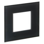 Рамка стеклянная 1 пост IEK SKANDY SK-M12-G-K53 SK-F21G графит