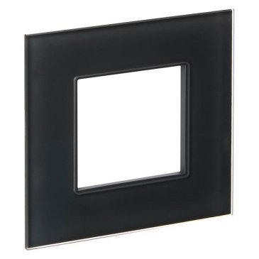 Рамка стеклянная 1 пост IEK SKANDY SK-M12-G-K53 SK-F21G графит