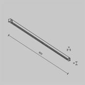 Трековый светильник 12W Белый дневной TR241-2-12W4K-B Точки / Points Exility X 4000К чёрный
