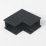 коннектор угловой MAG-CON-MINI-2538-L90-INT (BK) накладной черный 049049