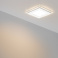 Встраиваемый светильник-панель  12W Белый дневной  014932 LT-S160x160WH стекло 220V IP20 квадратный белый