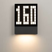 светильник   3W Белый теплый 031060 LGD-SIGN-WALL-S150x200-3W 220V IP54 прямоугольный накладной серый