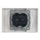Штепсельная розетка встраиваемая двойная IEK BRITE 10А BR-R20-10-K91-F РС12-2-БрАБ без з/к без шторок в сборе белый