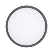 светильник  10W Белый дневной 032421 LGD-GIRO-R175 220V IP54 круглый накладной серый