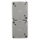 Блок вертикальный 2 розетки INDUSTRIAL KR-78-0616 с/з серый керамический IP54 KRANZ
