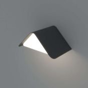 светильник  12W Белый теплый  019779  LGD-Wall-Delta-1B-12W  220V IP54 угловой накладной черный