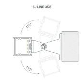 алюминиевый профиль SL-LINE-3535-2000 WHITE 063107