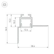 алюминиевый профиль ARH-CEIL-S16-FANTOM-EDGE-2000 ANOD 034979