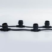 Гирлянда Belt-Light BC-BP-50M-20 2 жилы шаг 20см патроны E27 провод черный (50м) IP65