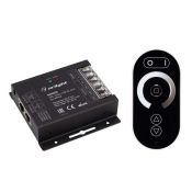 Диммер 027156 ARL-OVAL-DIM Black (12-24V, 3x10A, ПДУ, RF, RJ45)