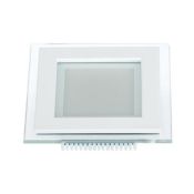Встраиваемый светильник-панель   6W Белый  014935 LT-S96x96WH стекло 220V IP20 квадратный белый Уценка!!! с витрины