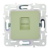 Розетка встраиваемая компьютерная IEK SKANDY SK-K10-1-K06 SK-K01G RJ45 кат.5E мятный