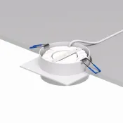 Встраиваемый светильник без лампы DENKIRS FLAT DK2091-WH GX53 белый квадратный