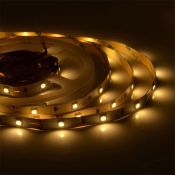 Светодиодная лента Белый теплый 5050 12V  7.2W/m 30Led/метр 00-37 Стандарт 10мм IP20