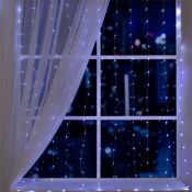 гирлянда ЗАНАВЕС Белый серебристая нить, 2х2 м, 300 LED