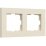 Рамка пластик 2 поста WERKEL Slab W0022962 айвори софт
