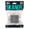 Выключатель встраиваемый одноклавишный проходной IEK SKANDY SK-V12-0-10-K03 SK-V02Gr серый