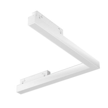 Трековый светильник угловой 24W Белый дневной Базис угловой/Basis Angle Exility 120deg TR042-2-24W4K-W IP20 на магнитный шинопровод белый