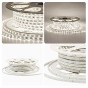 Светодиодная лента Белый дневной 2835 220V  6W/m  60Led/м герм 17-43 Стандарт IP65 50М