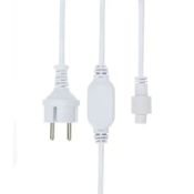 Блок питания для гирлянд NEON-NIGHT 220В, 1.5 м, белый, с вилкой