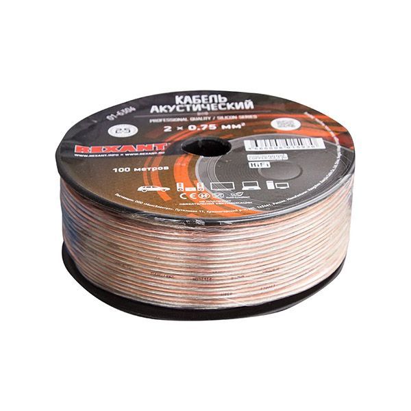 Кабель акустический 2*0.75 (прозрачный) SILICON