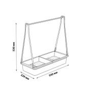 Фитосветильник  10W UL-00011344 ULT-P54N-10W-SPSB WHITE с подставкой «Минисад». спектр для рассады и цветения IP65