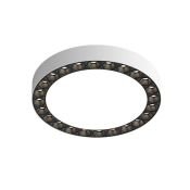 Накладной светильник  24W Белый дневной DENKIRS DUAL DK2840-WB 230V круглый белый/черный