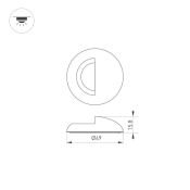 Накладка ART-DECK-CAP-LID-R50 (SL, STEEL) 024931