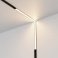 Трековый светильник угловой 24W Белый-MIX Базис угловой/Basis Angle Exility 120deg TR102-24W-DS-B Dim Smart IP20 на магнитный шинопровод черный
