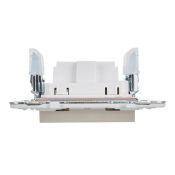 Штепсельная розетка встраиваемая IEK SKANDY 10А SK-R10-10-K10 SK-R02B без з/к без шторок бежевый