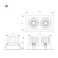 Встраиваемый светильник  40W Белый теплый 057763 MS-VORTEX-BUILT-S210x117-2x20W (WH-WH, 40 deg, 230V) IP20 поворотный прямоугольный белый