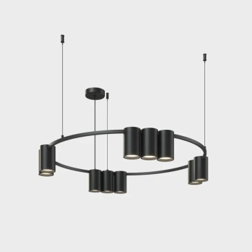 Подвесной светильник без лампы DENKIRS ORBIT DK4065-BK 10xGU10 фигурный черный