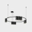 Подвесной светильник без лампы DENKIRS ORBIT DK4065-BK 10xGU10 фигурный черный