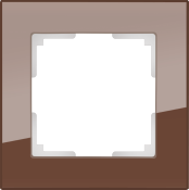 Рамка стеклянная 1 пост WERKEL Favorit WL01-Frame-01 мокко Рамка стеклянная 1 пост WERKEL Favorit WL01-Frame-01 мокко