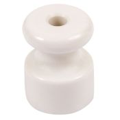 Изолятор из искусственной керамики белый  МезонинЪ  D18,5x24  200025/01