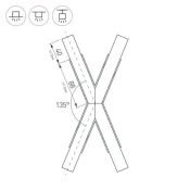 Крестовина PLS-LOCK-H25-Х135 с экраном MAT-L 026245