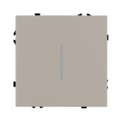 Выключатель встраиваемый одноклавишный проходной Arlight 059430 SWT-NOBE-MKP1-SFPL-L-CA с подсветкой кашемир