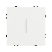 Выключатель встраиваемый одноклавишный проходной Arlight 054236 SWT-NOBE-MKP1-SFPL-L-WH с подсветкой белый