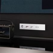 Заглушка VOLTUM S70 с суппортом белый глянцевый