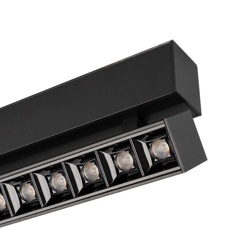 Магнитный трековый светильник 18W Белый дневной MAG-LASER-FOLD-45-S480 15deg  24V на магнитный шинопровод черный 026979