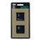 Рамка стеклянная 2 поста IEK SKANDY SK-M22-G-K10 SK-F22B бежевый