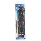 удлинитель без заземления Uniel Travel с разъемами USB UL-00011139 S-CT3-1.8UC BLACK