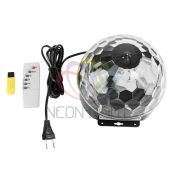 Светодиодный светильник-проектор RGB 601-257 &quot;Диско-шар&quot;, пульт д/у, bluetooth, 6 Led,15W, 230V, IP20