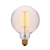 лампа ретро накаливания Vintage форма шар 60W 052-313 G125 F2 CLEAR/E27 диммируемая
