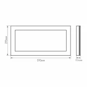 светильник -панель  18W Белый 023150(1) IM-300x600A-18W 220V IP20 прямоугольный универсальный белый