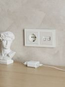 Рамка пластик 2 поста IEK BRITE BR-M22-44-K01 РУ-2-БрБ-44 белый IP44