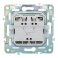 Выключатель встраиваемый двухклавишный IEK SKANDY SK-V20-0-10-K53 SK-V04G графит