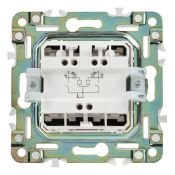 Выключатель встраиваемый двухклавишный проходной с подсветкой IEK SKANDY SK-V22-1-10-K02 SK-V10Bl черный