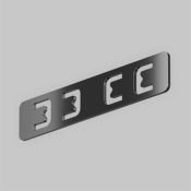 Коннектор прямой накладной/встраиваемый черный Exility X TRA239C-21B чёрный (2шт)